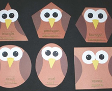 Educating CHildren|Preschool|Art|shapes|Owls
